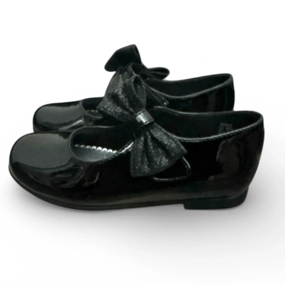 Authentic Rachel Shoes little toddler girl patent bow Mary Jane dress shoes sz 9